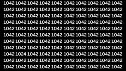 Optical Illusion Challenge Goes Viral — Can You Spot the Hidden 1024 Among 1042s in Seven Seconds?
