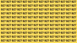 Optical Illusion Challenge: One Number Breaks the Pattern — Spot 937 Among 927s